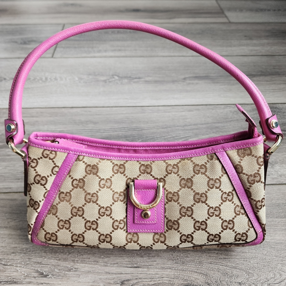 Gucci Pink and Brown Shoulder Bag